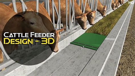 Cattle Feeder Design 3d Design Automatic Feeding System For Cattles
