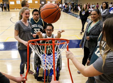 Students In Adapted Pe Classes Compete In Annual Basketball Tournament