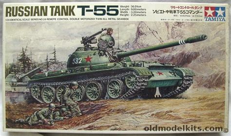 Tamiya 135 T 55 Russian Tank Twin Motorized Remote Control Mt239 900