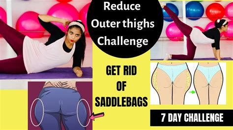 Reduce Outer Thigh Fat In 7 Days Effective Saddlebags Workout 7 Day Challenge Somya Luhadia