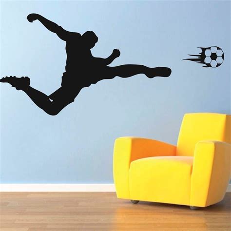 Soccer Player Wall Decal Sports Wall Decal By Trendywalldesigns