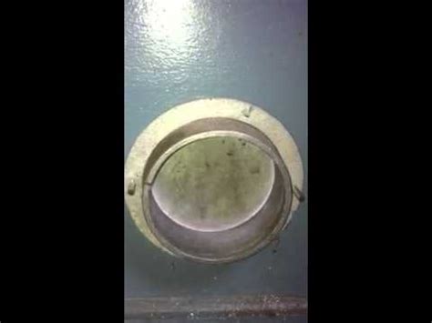I can only get the door down by holding down on the wall button. Garage door exhaust port - YouTube