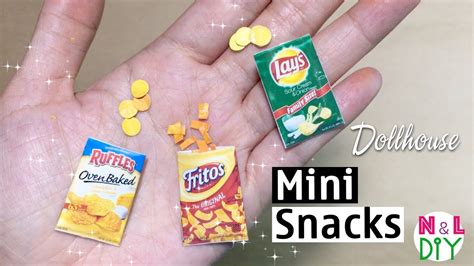 Diy How To Make Miniature Snacks For Dollhouse Youtube