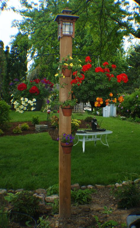 Sturdy Out Door Plant Hanger And Easy To Make 6x6 Cedar Post 3 15 Inch