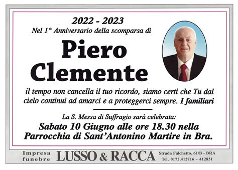 Piero Clemente Necrologi IlCorriere Net