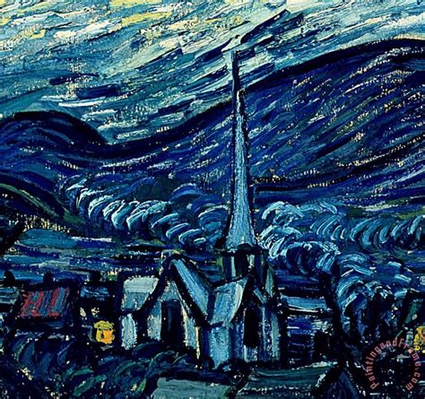 The Starry Night Detail No Painting By Vincent Van Gogh Riset