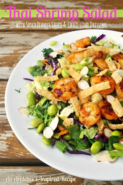 This sprightly thai shrimp salad is presented in the bowl of a bent spoon at zola. Thai Shrimp Salad (Applebee's Copycat) | Recipe | Thai ...