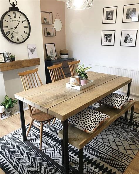 Small Industrial Dining Set Bring The Industrial Trend Into Your