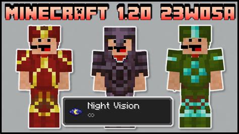 Minecraft 120 Snapshot 23w05a Leather Armor Trims And Infinite