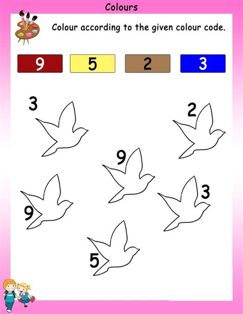 Learning Colours Worksheet For Nursery Printable Educative Printable