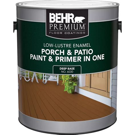 Behr Premium Porch And Patio Paint Andprimer In One Low Lustre Enamel