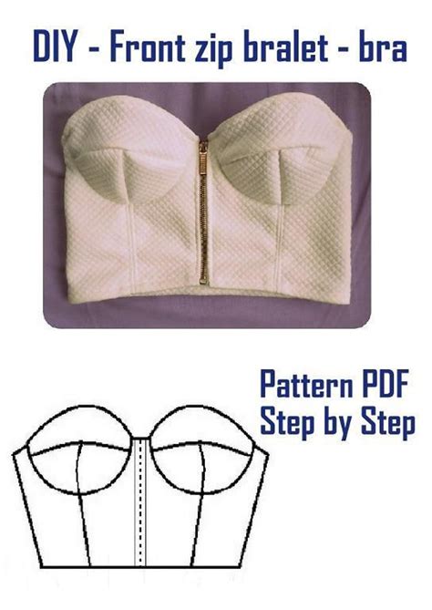 Front Zip Bralet Bra By Libellulaa Craftsy Diy Couture Lingerie