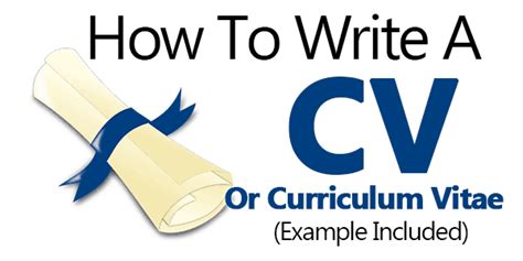 Different fields pay more attention to different aspects of the cv. How To Write A CV or Curriculum Vitae (Example Included)