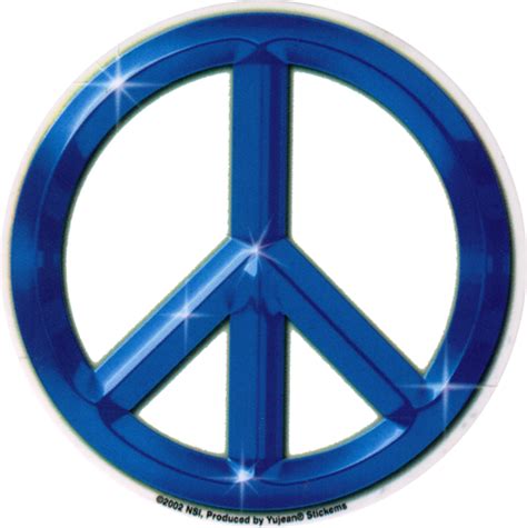Blue Peace Sign Window Sticker Decal Peace Resource Project
