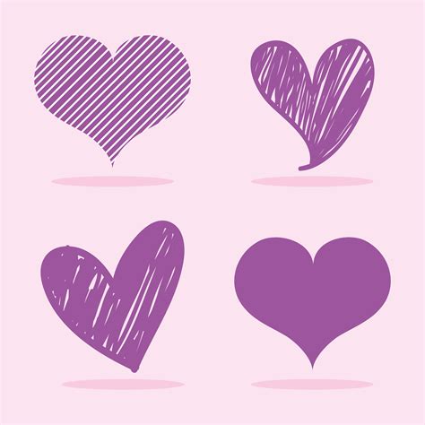 Set Hearts With Different Shapes Design 658085 Vector Art At Vecteezy