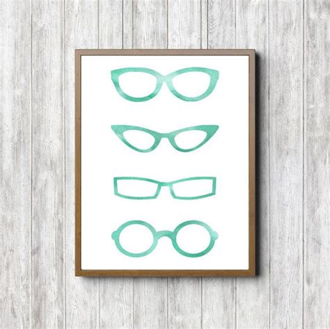 Eyeglasses Wall Art Printable Eye Doctor T Optometrist Etsy Art