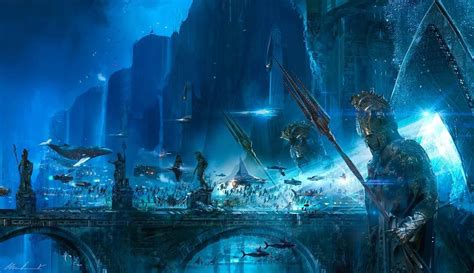 Aquamanatlantis Concept Art Lost City Of Atlantis Underwater City