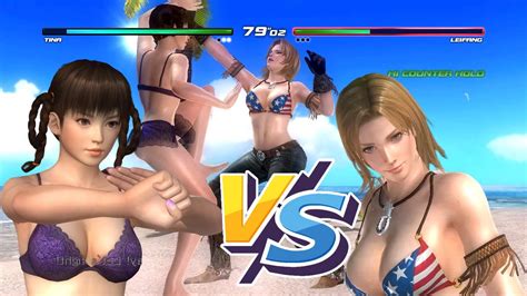 [doa5lr ryona] tina armstrong vs leifang dead or alive 5 last round hardest ai youtube