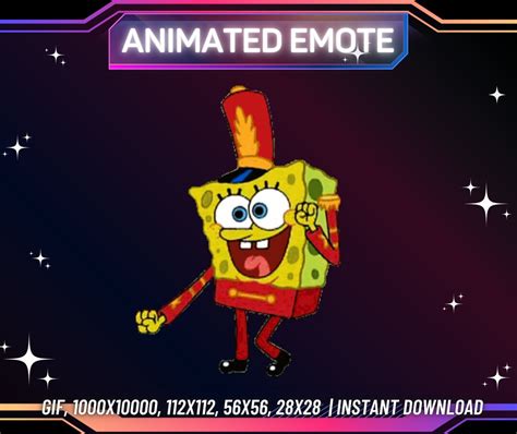 Animated Twitch Emote Spongebob Emote Twitch Emote Etsy Uk