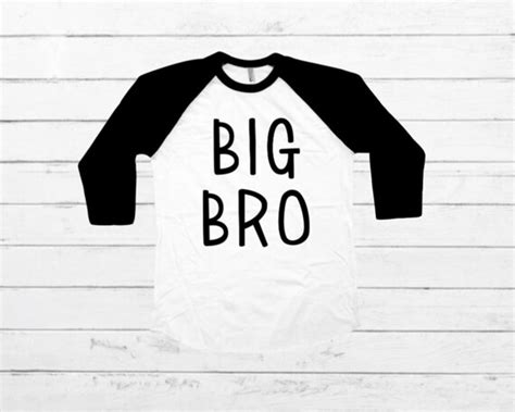 Big Brother Raglan Big Brother Shirt Personalized Shirt Big Etsy