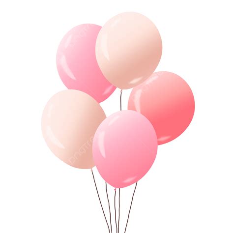 Fresh Paint Clipart Vector Cartoon Hand Painted Fresh Pink Balloon