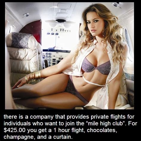 Did You Know That There Is Private Flights For Individuals Who Want To Join The “mile High Club