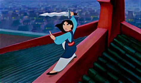 Part of the closing credits appears in a red montage of mulan dancing and fighting, chinese characters, and scenes/locations from the film. Let's Get Down to Business: Live-Action Mulan Film Announced | FIB