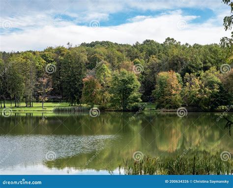 Twin Lakes In The Laurel Highlands Of Pennsylvania Water With Tree