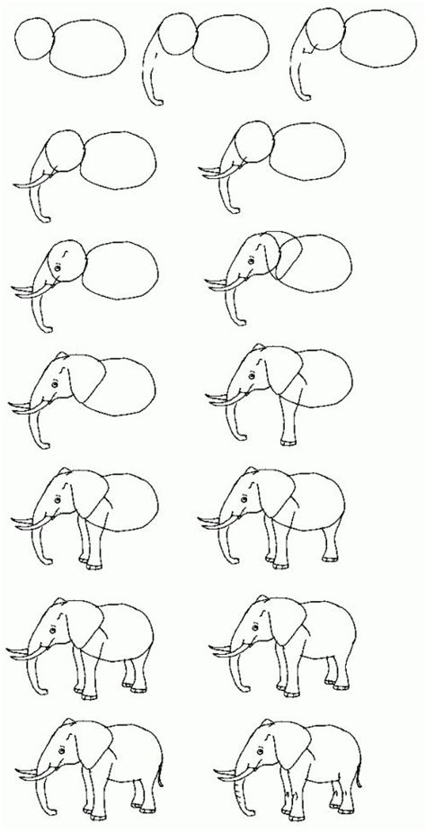 Learn how to draw a elephant easy and step by step. drawing | Elephant drawing, Elephant art, Art lessons