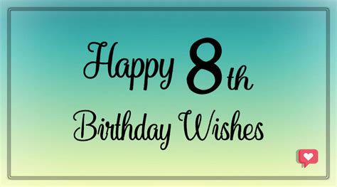 Best Happy 8th Birthday Wishes Bdaywishesmsg