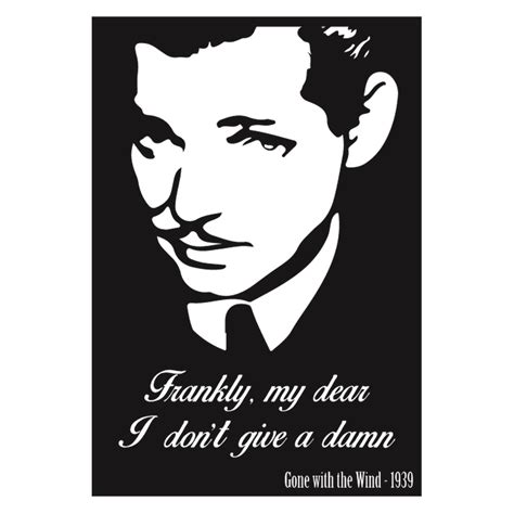 Gone With The Wind Wall Sticker Frankly My Dear I Don’t Give A Damn Ebay