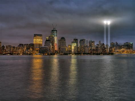 Tribute In Light 2011 Across New York Harbor Shot From Je Flickr