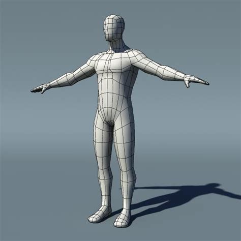 35 3d Max Meshes Models To Download Human Base Human Male Human