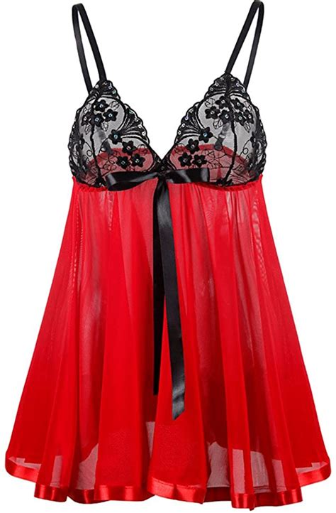 Fgotal Clearance Womens Sexy Lingerie For Sex Plus Size Lace Nightgown