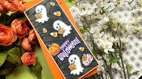 Limited Edition Boo Day Card Kit Unboxing Slimline Halloween Card