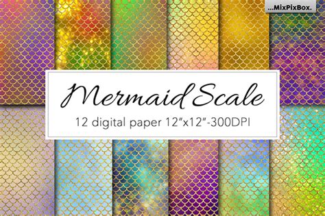 Mermaid Scale Textures Graphic By Mixpixbox · Creative Fabrica