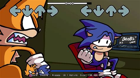 Friday Night Funkin Sonic Vs Tails Sonic Caught Youtube