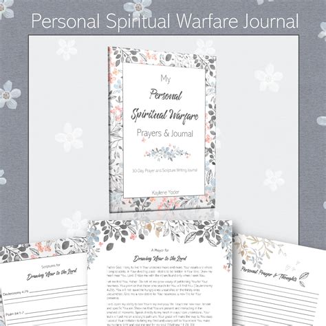 Personal Spiritual Warfare Journal Square 1 Kaylene Yoder
