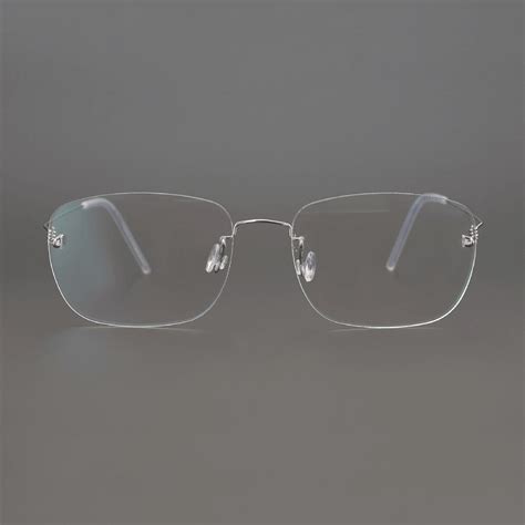 lindberg air titanium rimless silver oq glasses