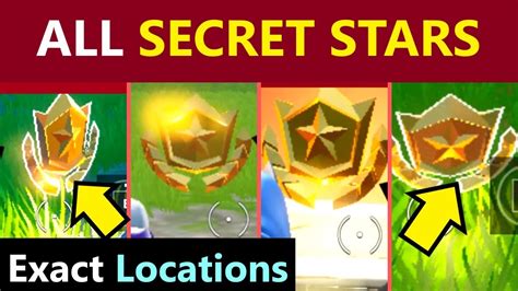 All Secret Battle Stars Season 10 Week 1 To Week 4 Fortnite Season 10