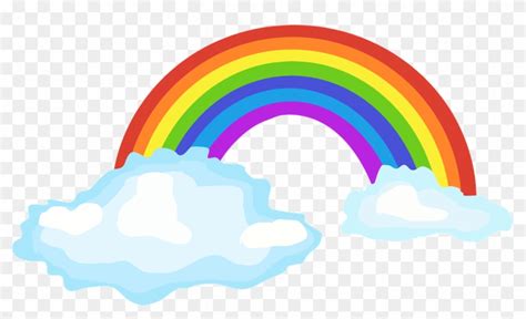 Png Pelangi Gambar Awan Kartun Rainbow Clouds Png Clipart Cartoon