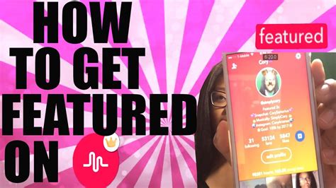 how to get featured on musical ly youtube