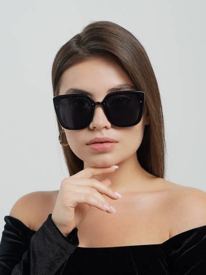 Женские солнцезащитные очкиКошачий глазСтильныеС широкой оправой за 240 ₽ купить в интернет