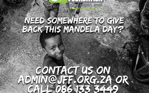 The apparel launch precedes mandela day, which takes place annually on july 18. Mandela Day 2018 - The Jes Foord Foundation