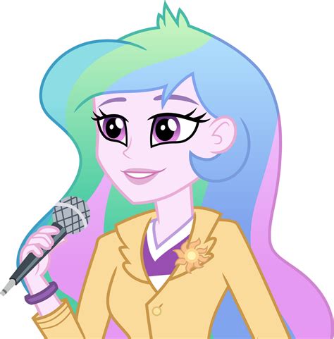 Principal Celestia At The Mic By Cloudyglow On Deviantart