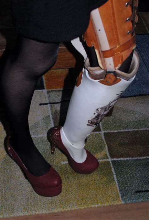 Prosthetic Leg Bionic Woman I Bet Amputee Character Shoes High Heels Dance Shoes Walking Bad