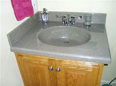 All of these areas of cultured marble vanity tops will be discussed here, to help you make an informed. Cultured Marble Vanity Tops | Granite color CM top with ...