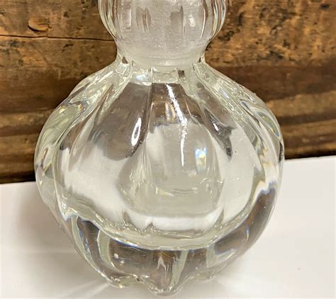 Vintage Cut Crystal Perfume Bottle With Stopper Cut Crystal Etsy
