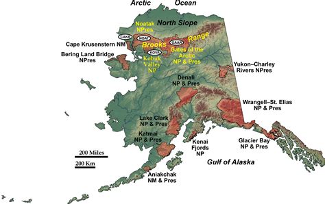 Brooks Mountain Range Map