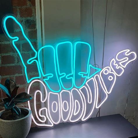 Good Vibes Neon Signgood Vibes Neon Light Signgood Vibes Led Etsy